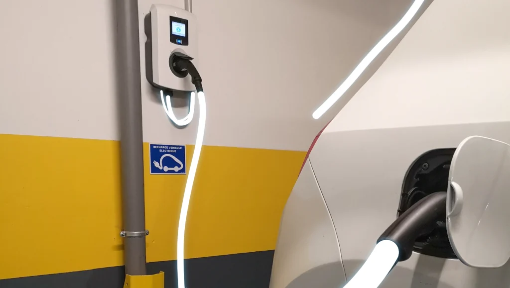 parking résidence solution transitoire borne de recharge