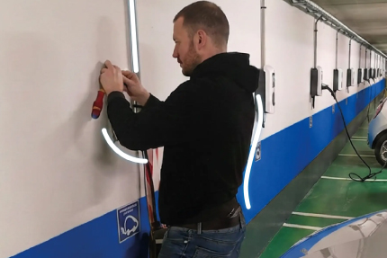 borne recharge service irve installation parking